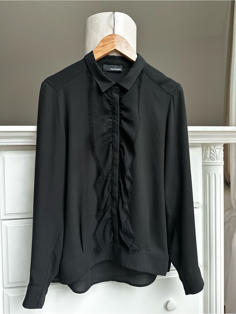 The Kooples Ruffle Front Blouse Size 1 / S